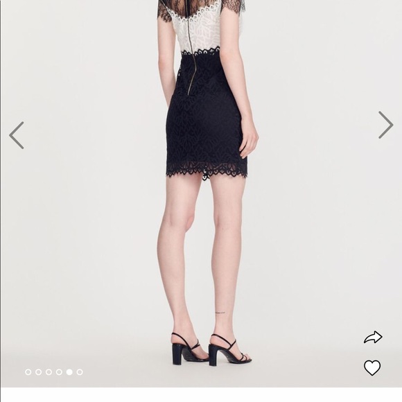 Sandro - two tones lace dress - Picture 2 of 5